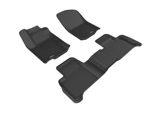 3D MAXpider Kagu 1st & 2nd Row Floormats For 17-18 Mercedes GLE-Class C292 - Black